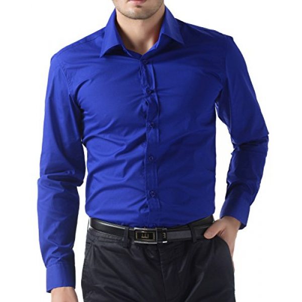 PJ PAUL JONES Graphic Tshirt 1 Paul Jones Men's Long Sleeves Button Down Dress Shirts