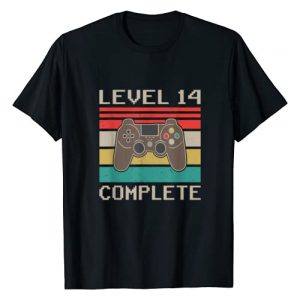 Wedding Anniversary Gifts Graphic Tshirt 1 Level 14th Complete Vintage 14 Year Wedding Anniversary Gift T-Shirt