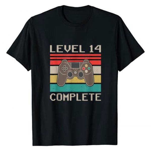 Wedding Anniversary Gifts Graphic Tshirt 1 Level 14th Complete Vintage 14 Year Wedding Anniversary Gift T-Shirt
